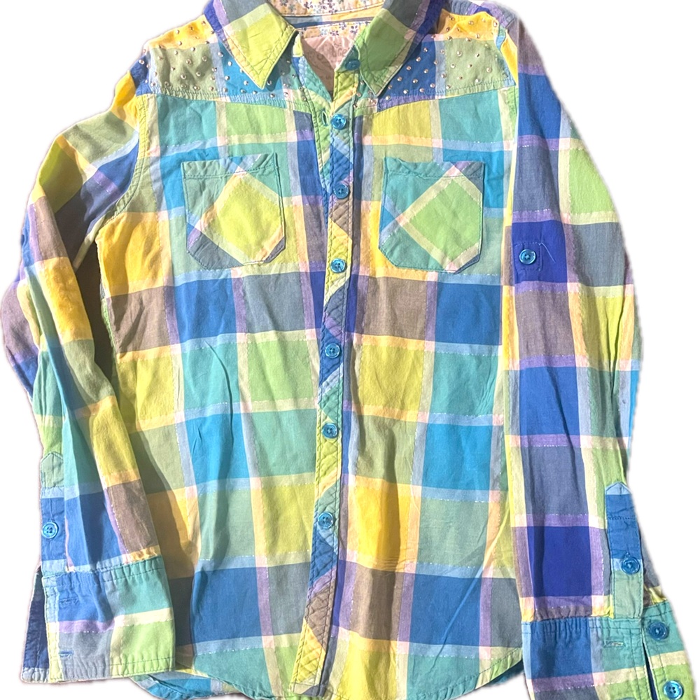 Justice size 10 girls western bling shirt